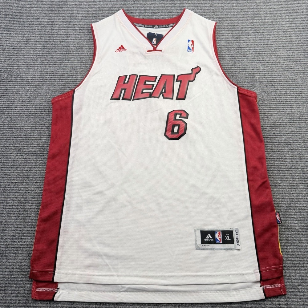 Adidas Miami Heat Lebron James 6 Swingman Jersey NBA Men's Size XL Rare NWT